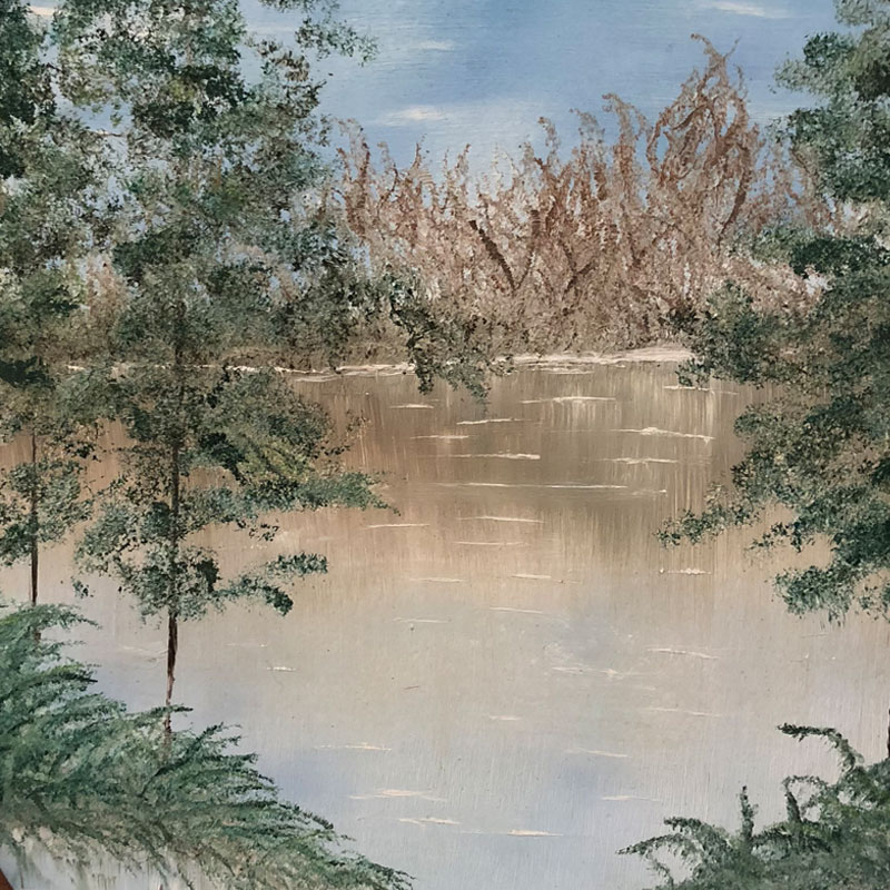 oil lake scene