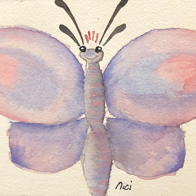 watercolor butterfly