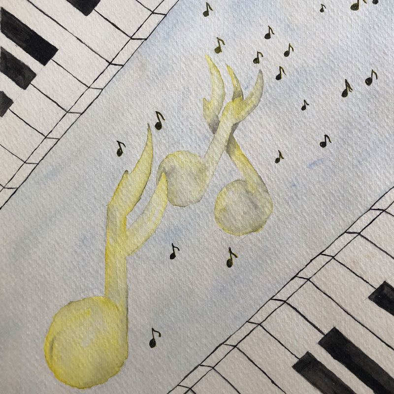 watercolor music